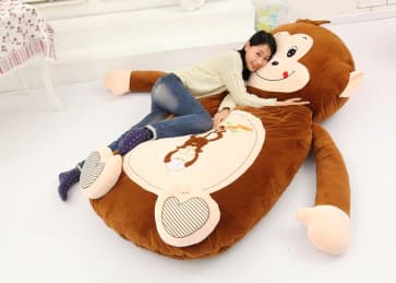 Giant Monkey Plush Pillow Bed 200cm 6.5ft