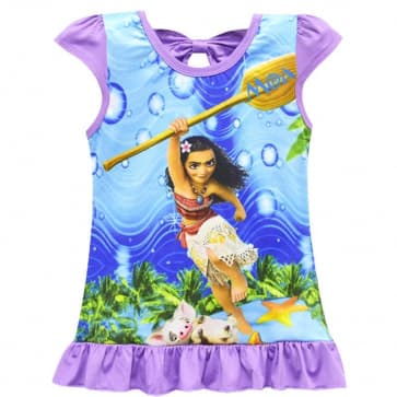 Girls Moana Printed Dress Costume