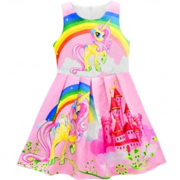 Girls My Little Pony Jacquard Printed Dress Costume