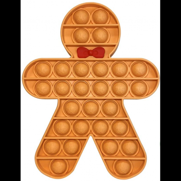 Gingerbread Man Pop It Poppet Fidget