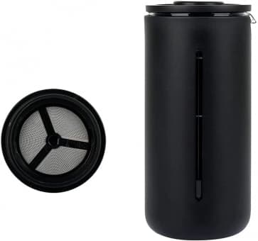 TimeMore Black French Press And Portable Manual Grinder Coffee Set Black