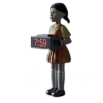 Squid Game Robot Girl Red Light Green Light Alarm Clock
