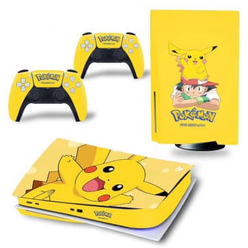 PS5 Complete Decal Set - Pokemon Pikachu