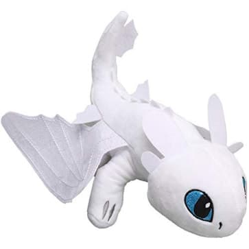 Dreamworks Dragons Lightfury Light Fury 18-inch Deluxe Plush Dragon 45cm