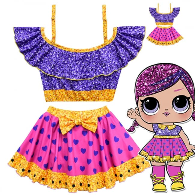 L O L Surprise Glitter Super Bb Doll Costume For Girls Princess