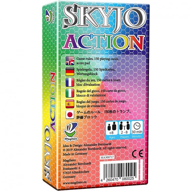 Skyjo Action Card Game Princess Dress World