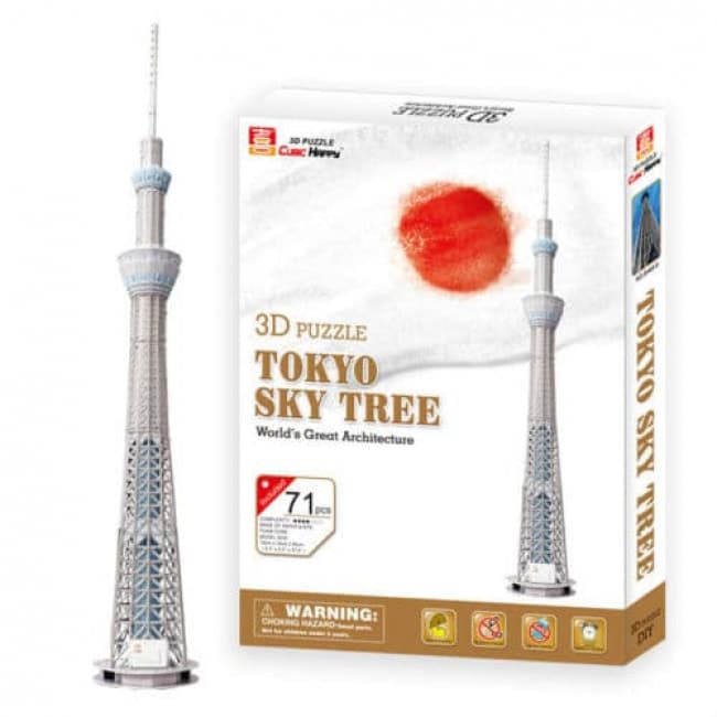 3d Model Puzzle Cubic Fun Tokyo Skytree Princess Dress World