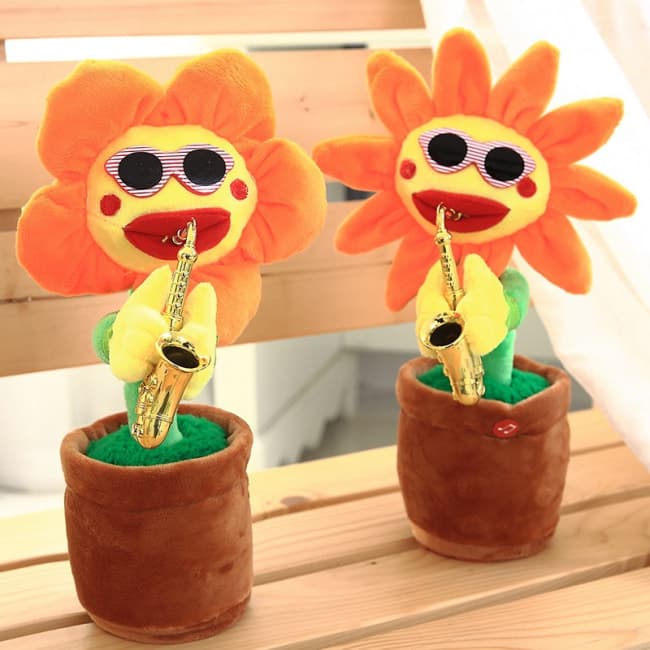Sunflower Toy Singing Dancing Flower Pot Princess Dress World