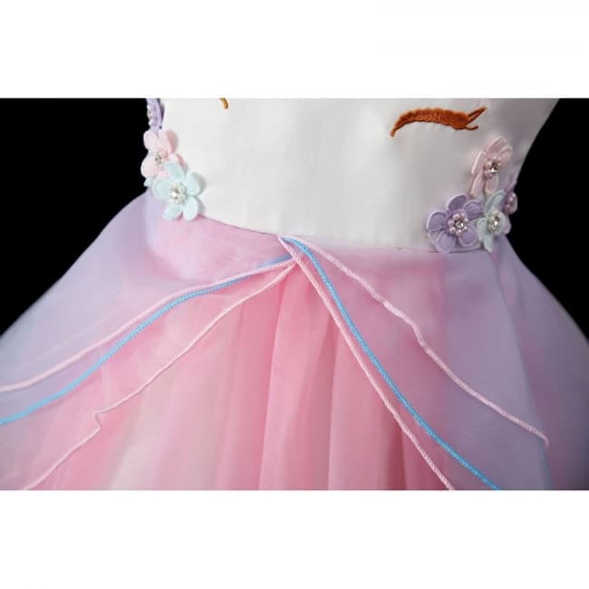 Fatima Unicorn Sleeveless Girls Princess Wedding Tutu ...