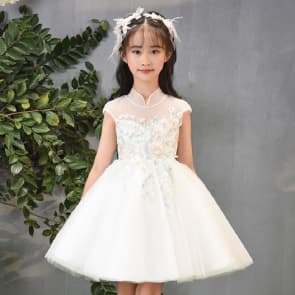 Deja Cheongsam Collar Cap Sleeve Girls Princess Dress