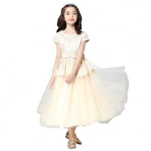 Kaylin England Style Cap Sleeve Girls Princess Dress