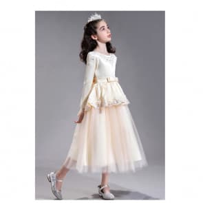 Kaylin England Style Long Sleeve Girls Princess Dress