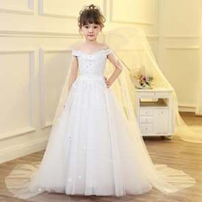 Nerys Off Shoulder Rhinestones Girls Wedding Princess Dress