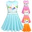 Girls Unicorn Lycra Printed Dress Costume