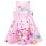 Girls Unicorn Jacquared Printed Dress Costume