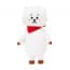 Line Friends BT21 Official Merchandise RJ Character Plush Standing Figure Décor