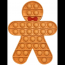 Gingerbread Man Pop It Poppet Fidget