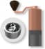 Mavo Black Rose Pink Gold Stainless Steel Manual Coffee Grinder Burr Coffee Bean Grinder