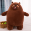 We Bare Bears Standing Grizz Stuffed Animal Plush 12"