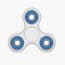 Mizzuco Tri-Spinner Fidget White/Blue