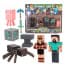Minecraft Overworld Comic Maker Figure Pack, Steve With Blacksmith and Spider
