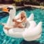 Giant Inflatable Swan 75 inch 190cm Ride-On Pool Toy