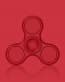 Red Poker Chip Fidget Spinner