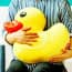 Giant Cute Yellow Duck Pillow (42 cm x 38 cm) (1.4 ft x 1.25 ft)