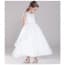 Aisha Floral Embroidery with Pearl Sleeveless Girls Princess Wedding Dress