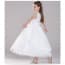 Aisha Floral Embroidery with Pearl Sleeveless Girls Princess Wedding Dress