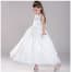 Aisha Floral Embroidery with Pearl Sleeveless Girls Princess Wedding Dress