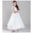 Aisha Floral Embroidery with Pearl Sleeveless Girls Princess Wedding Dress