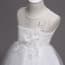 Anne Sleeveless Floral Patch Girls Princess Wedding Dress