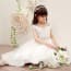 Bliss Floral with Beading Cap Sleeve Girls Wedding Princess Dress