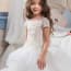 Camille Floral Crochet Cap Sleeve Girls Wedding Princess Tutu Dress
