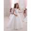 Carlene Cap Sleeve Open Back Girls Wedding Princess Dress