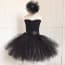 Celina Black Tutu Evening Wedding Party Dress