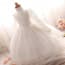 Cindy Floral Crochet Long Sleeve Girls Princess Wedding Dress