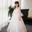 Clare See-Through Half Sleeve Girls Princess Wedding Dress