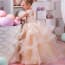 Clarice Floral Lace Ruffle Girls Wedding Princess Tutu Dress