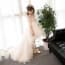 Cleopatra Floral Lace Half Sleeve Girls Princess Wedding Trailing Dress