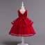 Coraline Floral Patches Girls Wedding Princess Dress
