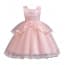 Coraline Floral Patches Girls Wedding Princess Dress