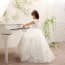 Deirdre Rhinestones with Lace Girls Princess Wedding Dress