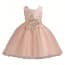 Dianne 3D Floral Embroidery Girls Wedding Princess Dress
