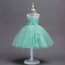 Elle 3D Floral Embroidery Girls Wedding Tutu Princess Dress