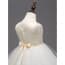 Erika Pleats with Floral Sleeveless Girls Princess Wedding Dress