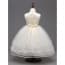 Erika Pleats with Floral Sleeveless Girls Princess Wedding Dress