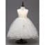 Erika Pleats with Floral Sleeveless Girls Princess Wedding Dress