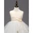 Erika Pleats with Floral Sleeveless Girls Princess Wedding Dress